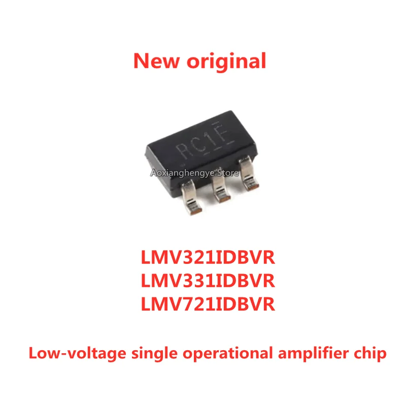 10PCS LMV321IDBVR LMV331IDBVR LMV721IDBVR SOT23-5 Low-voltage single operational amplifier chip