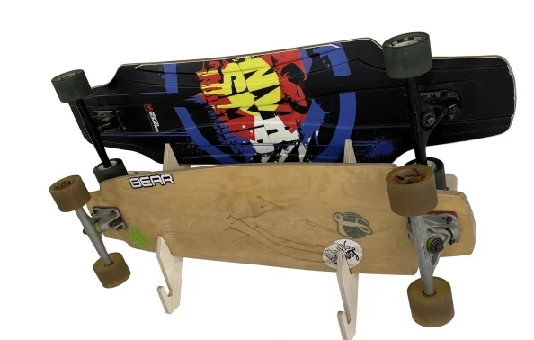 

Skateboard and Longboard Wall Mounted Racks