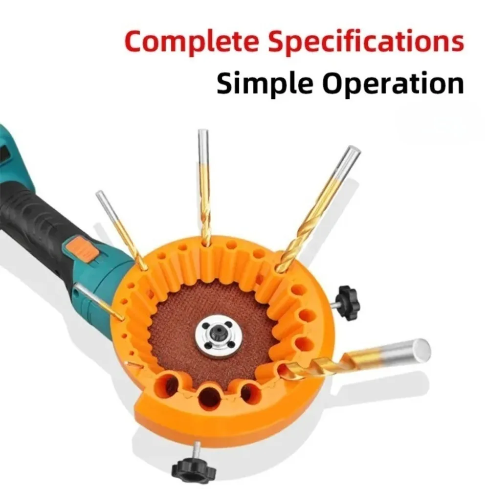 Multifuncional anti-descascamento ângulo moedor apontador de broca 2-13mm 20 furos com inserções de rosca de metal ferramenta auxiliar de moagem