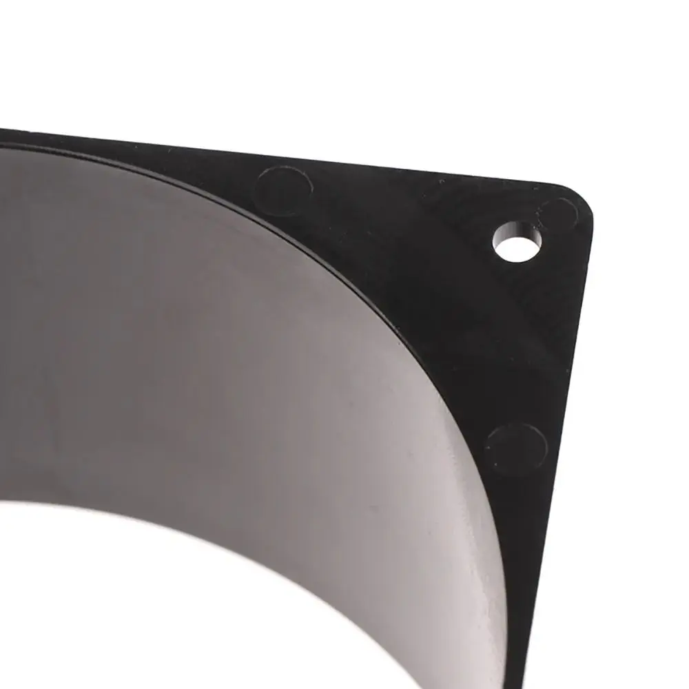 75/100/120/150 مللي متر موصل شفة سوداء مربع أسفل شفة مستقيمة مدخل هواء ومنفذ اتصال مجاري الهواء شفة #4