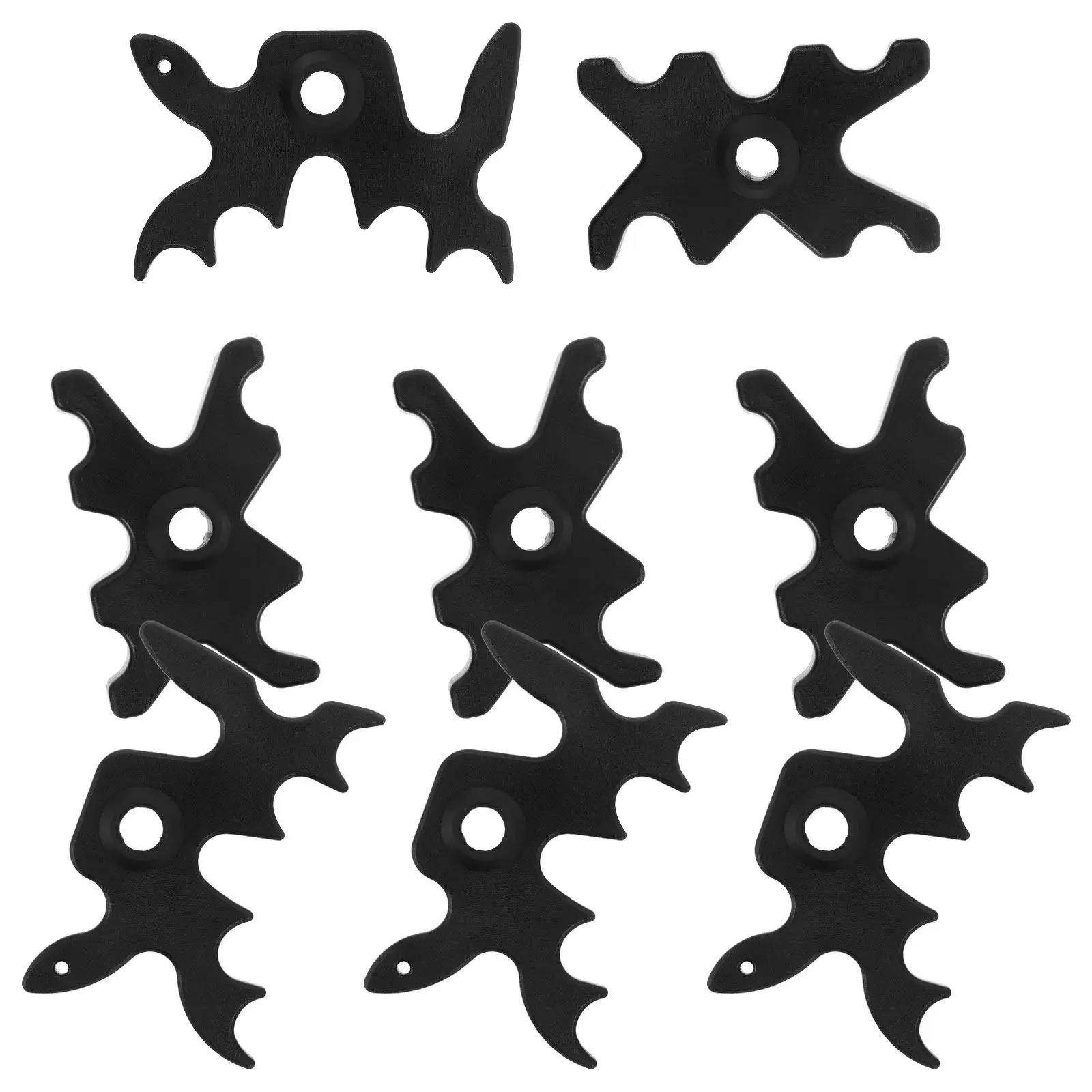 

Набор из 8 пластиковых черных накладок-опор для бильярдного кия, 13 мм, для бильярдного стола, аксессуар для игровой комнаты, для снукера