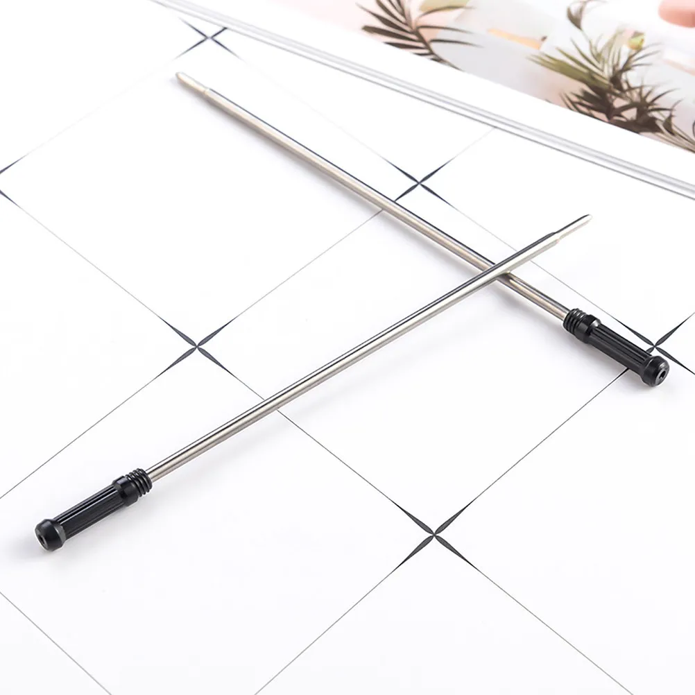 

50 шт. сменных стержней для ручек с черными чернилами для металлических шариковых ручек, для офиса и дома, обеспечивающие плавное письмо