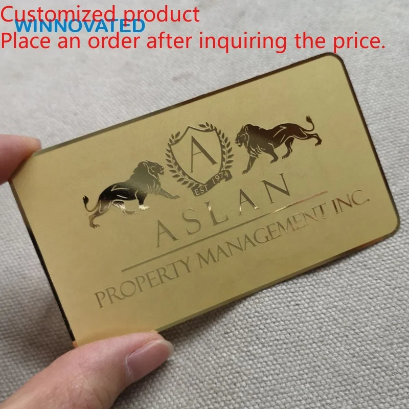 Customized product Premium Custom Print Name Loyalty Membership Metal Business Card