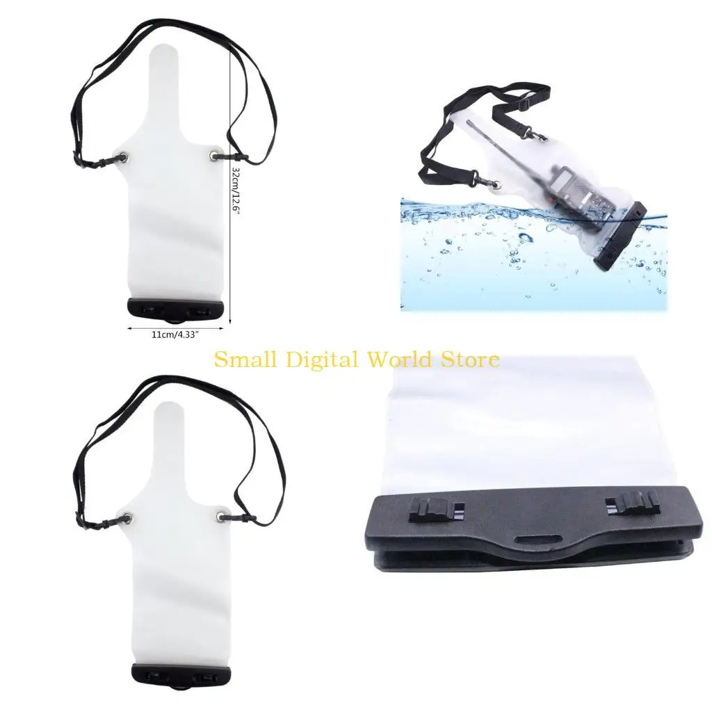 

77UB WalkieTalkie Case/Bag Radio Waterproof Bag with Straps Full Protector Cover