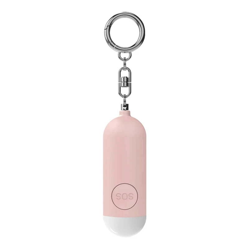Alarm Girl Child Women Security Protect Alert Personal Safety Scream Loud Emergency Alarm Keychain Pink