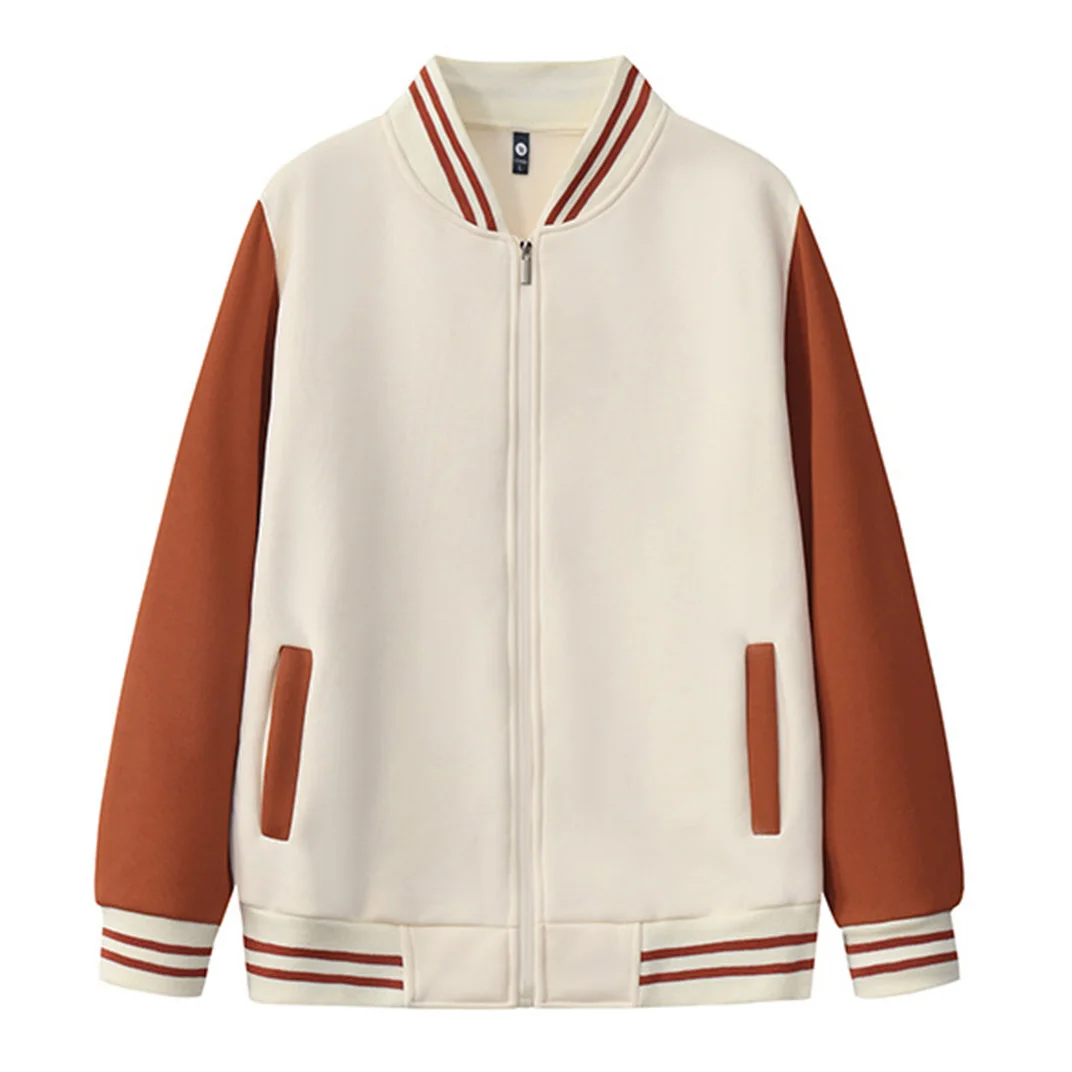 Sublimação em branco outono moda botão-up hoodie jaqueta com zíper workwear solto roupas esportivas para logotipo personalizado atacado