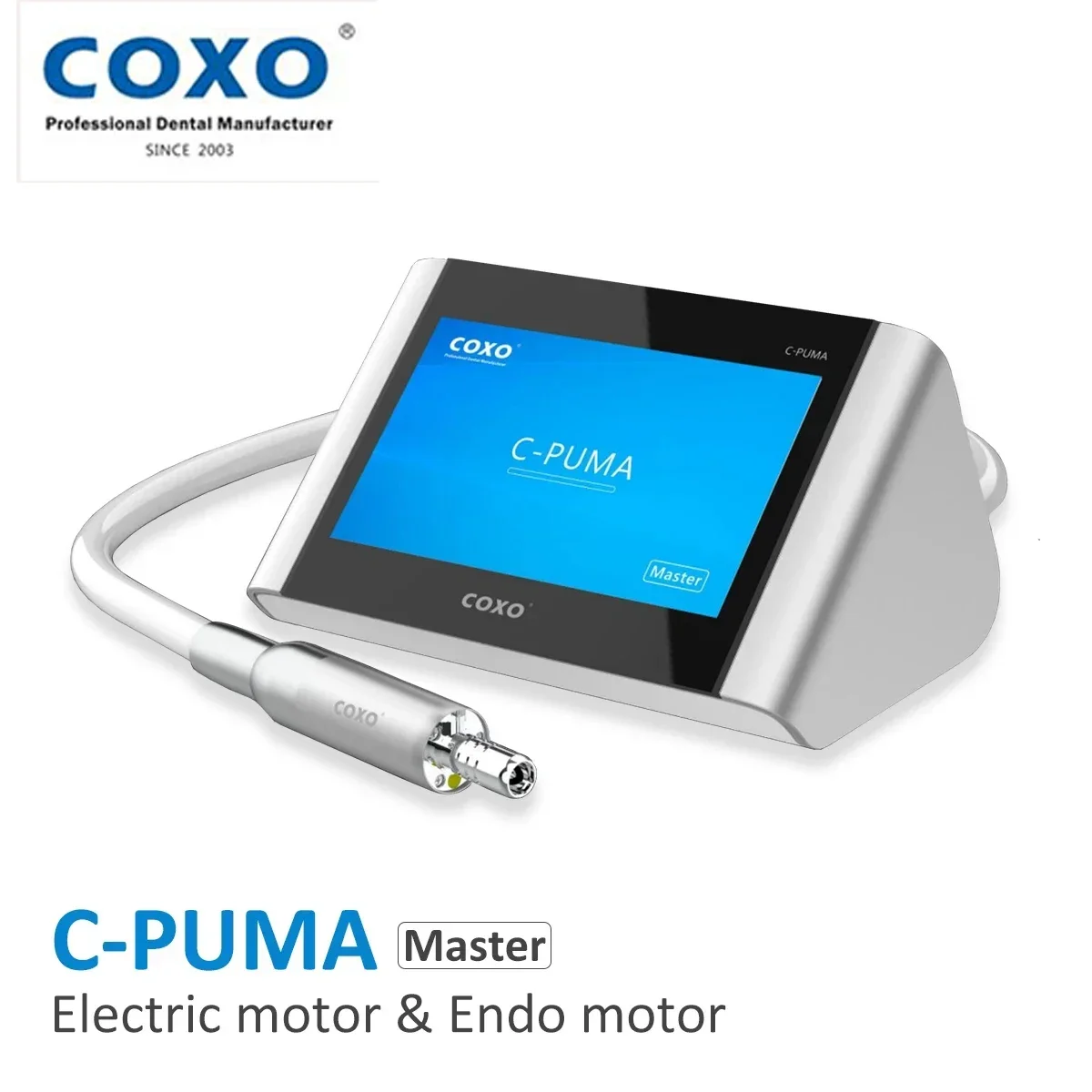 COXO C-Puma master Dental Electric Motor with Endo Motor 2 in 1 Technology from Switzerland Brushless Motor 100-2000  LED light