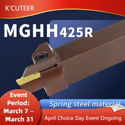 MGHH425R Spring Steel End Face Groove Cutter 25/35 48/60 60/75 100/200 160/400 And MGMN400 Insert CNC Lathe Cutting Tool Holder