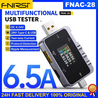 FNIRSI FNAC-28 2 IN 1 Type-C USB Tester Digital Voltmeter Ammeter Amperimetor Voltage Current Meter Power Bank Charger Measure