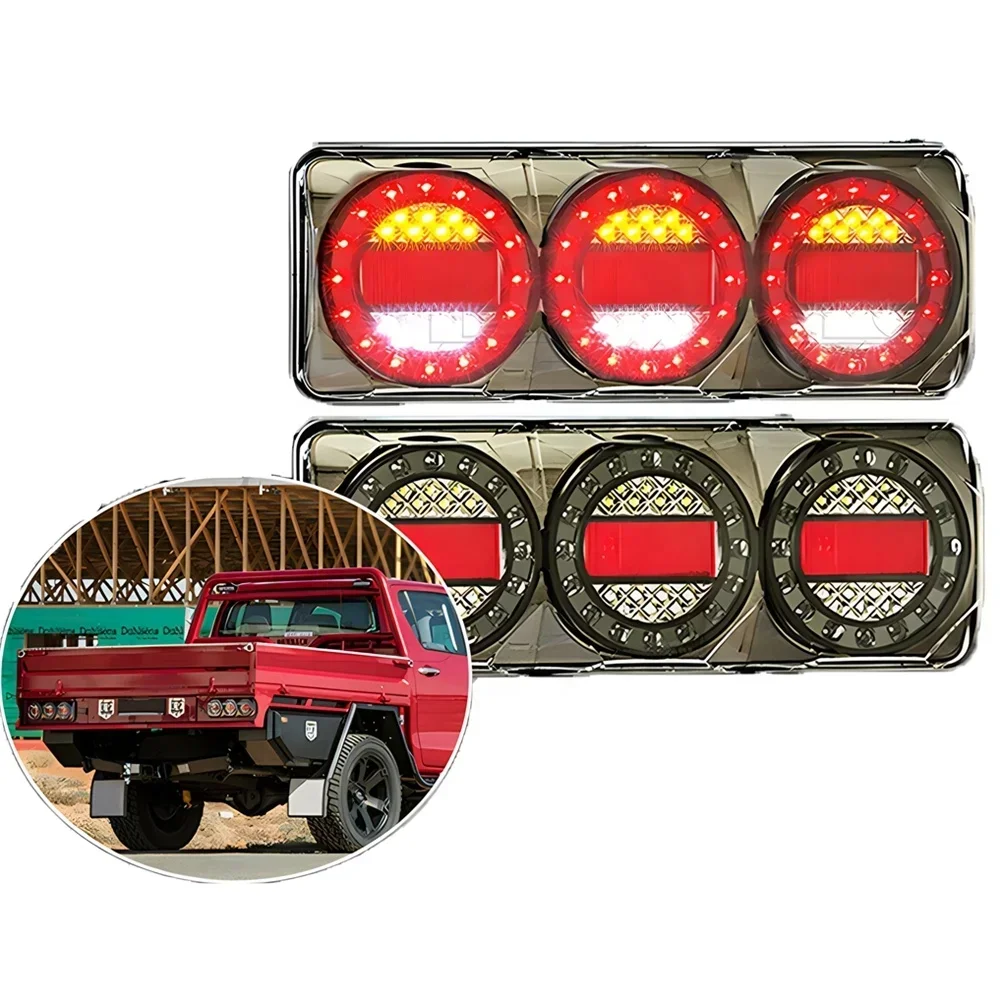 1*pcs HST-20441 3 SERIES LED Combination Tail Lights STOP TAIL INDICATOR REVERSE Ute for Australia's Pickup Truck tail light