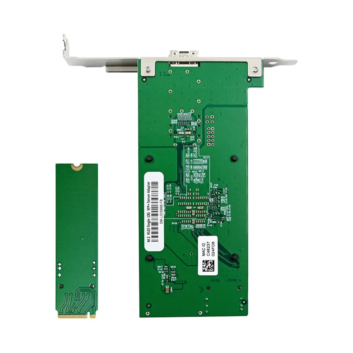 New M.2 10G Server Network Card M.2 M X520-DA1 10G SFP+ Fiber Optic Industrial Computer Server Network Card JL82599EN Chip