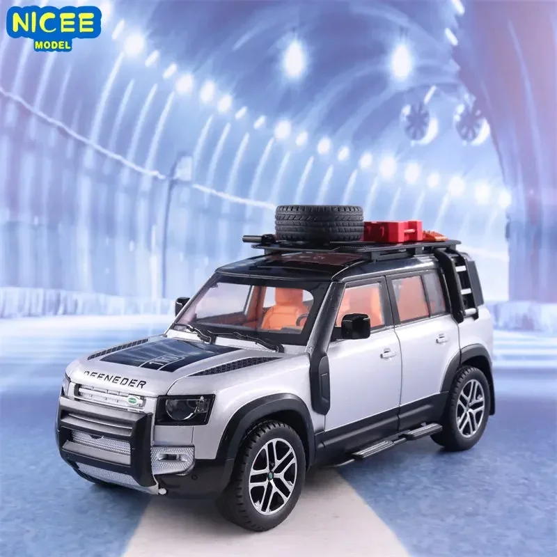 

1:22 Land Rover Defender High Simulation Diecast Metal Alloy Model car Sound Light Pull Back Collection Kids Toy Gifts X22