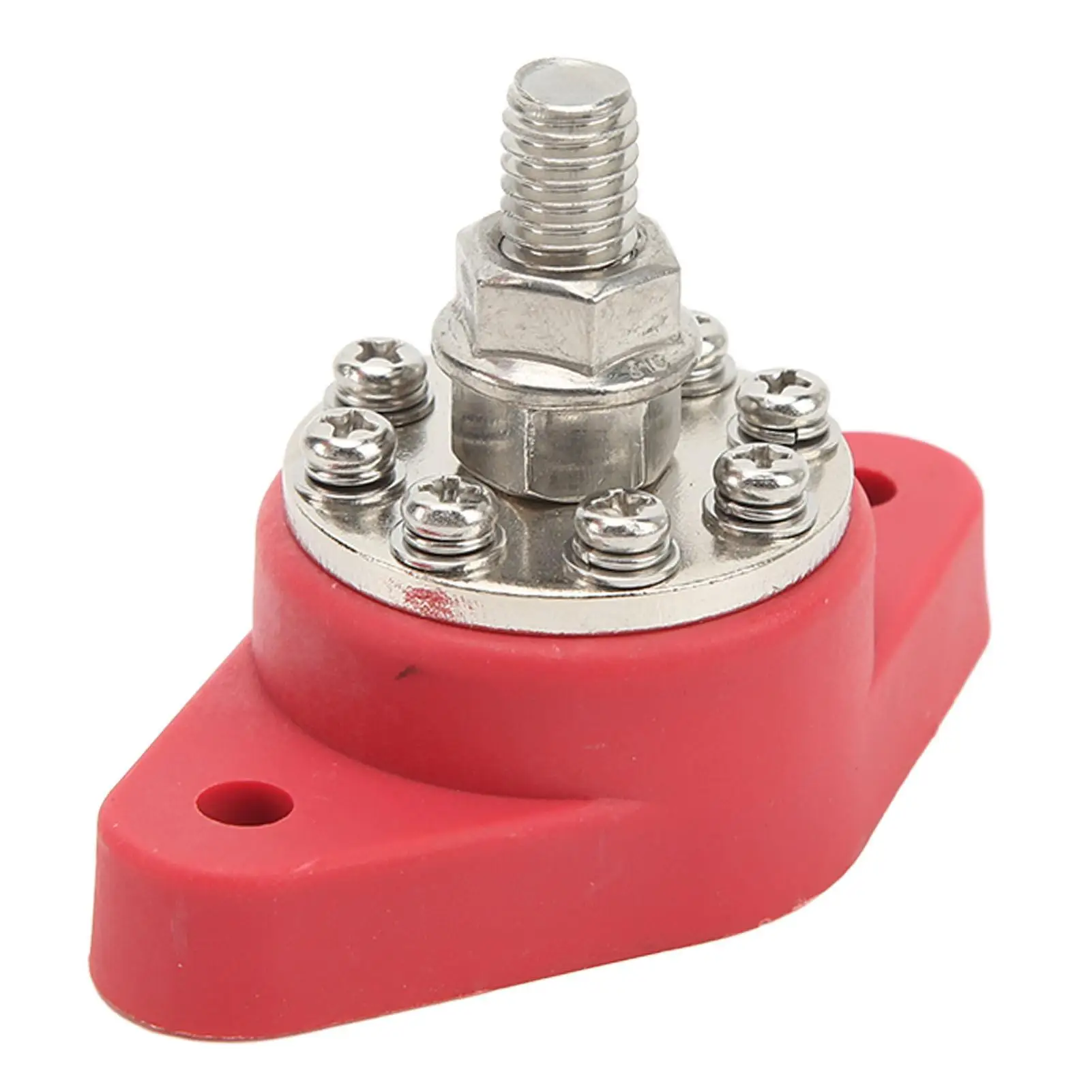 3/8in الأحمر M10 واحد مسمار محطة توزيع الطاقة 12 فولت 48 فولت بطارية تقاطع آخر حافلة بار كتلة مسمار للسيارات RVs السفن الشاحنات