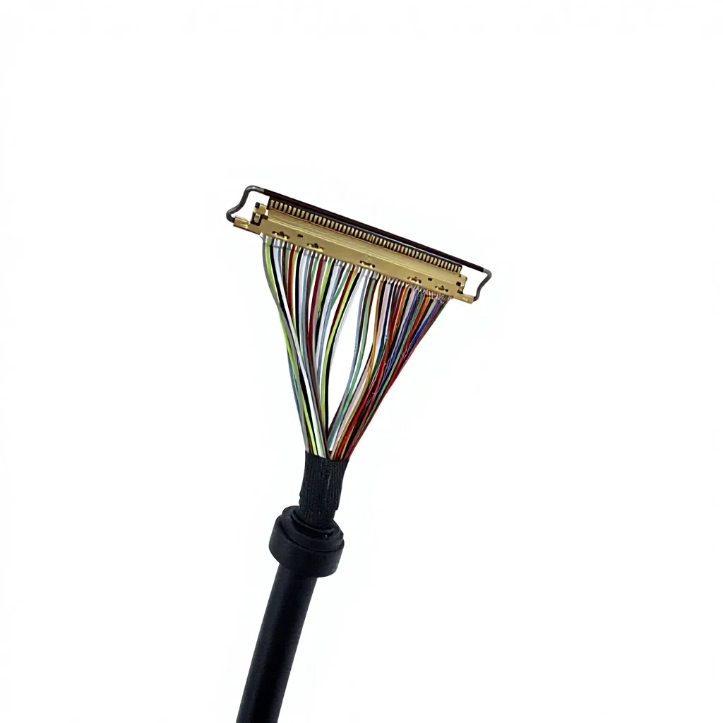 36AWG 50Pin 0.5mm Pitch Micro Coax IP-EX 20454 High-speed Differential Signal Cable Assembly for Medical