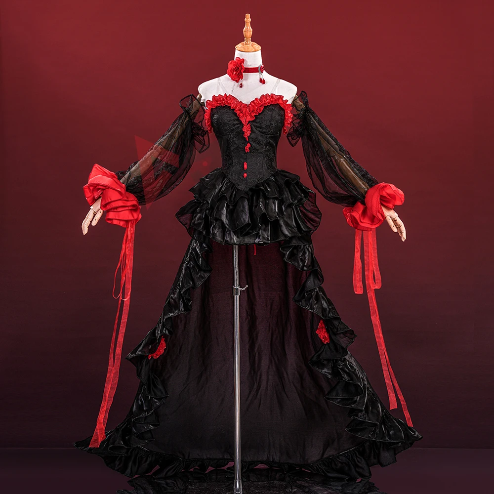 

Новый путь в никуда MBCC-S-053 ‌ Косплей Костюм Черно-красное платье для игровой вечеринки Хэллоуин на заказ