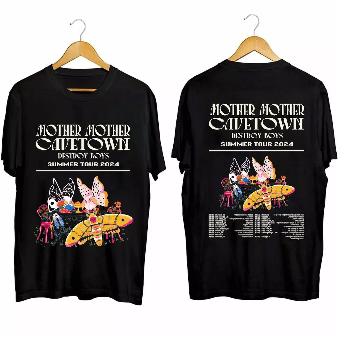 Cavetown and Mother Mother - Destroy Boys Summer Tour 2024 Shirt, Fans Gift