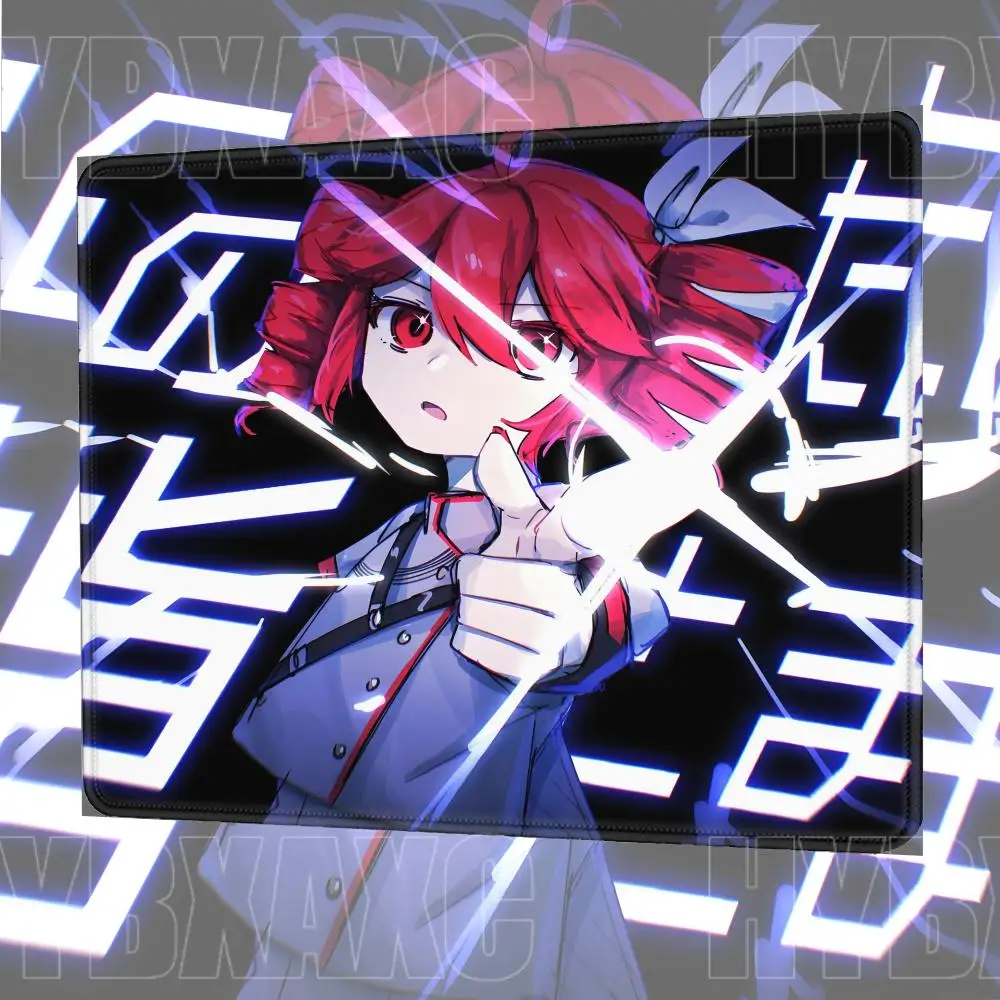1PC Anime Girl K-Kasane Teto Mousepad 45x40 Gaming Mouse Pad XS LockEdge Thickened Computer Keyboard Table Pink Hair Desk Mat