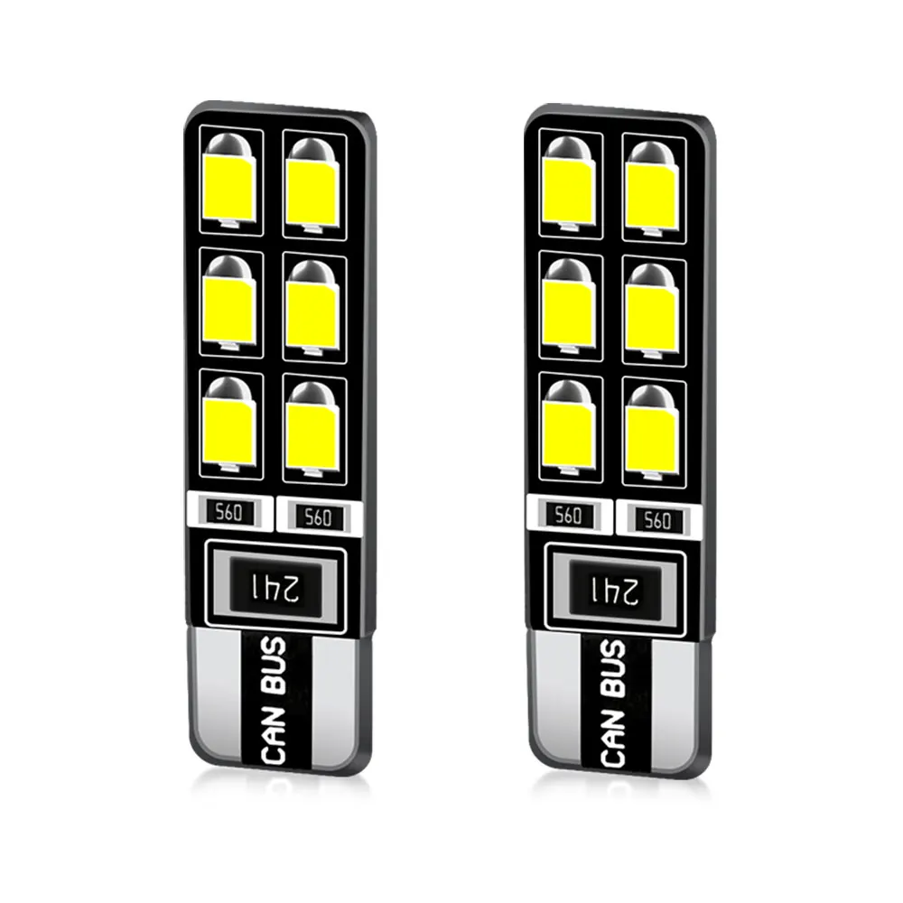 2 шт., Автомобильные светодиодные лампы для указателей поворота, T10, 3528SMD
