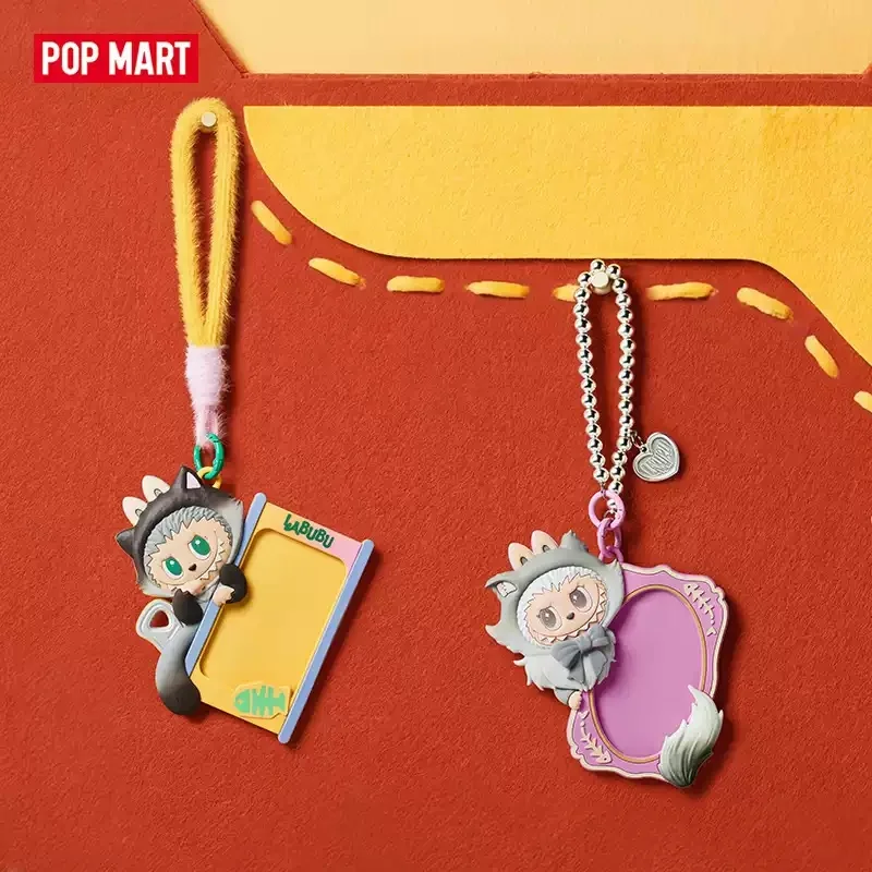 POP MART LABUBU THE MONSTERS Cat Mode On Series Card Holder Blind Box Toys Guess Bag Kawaii Anime Action Figure Decoration - view 5