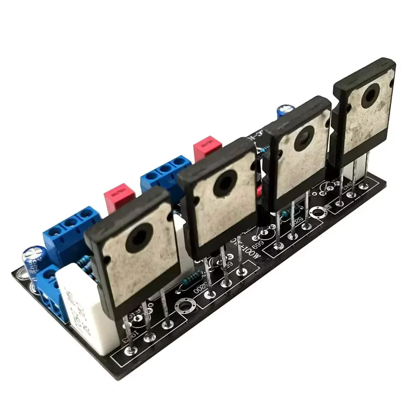 New Low Voltage Version DC 10 - 60V 2SC5200+2SA1943 5200 + 1943 100W + 100W Stereo Tube HIFI Audio Power Amplifier Board