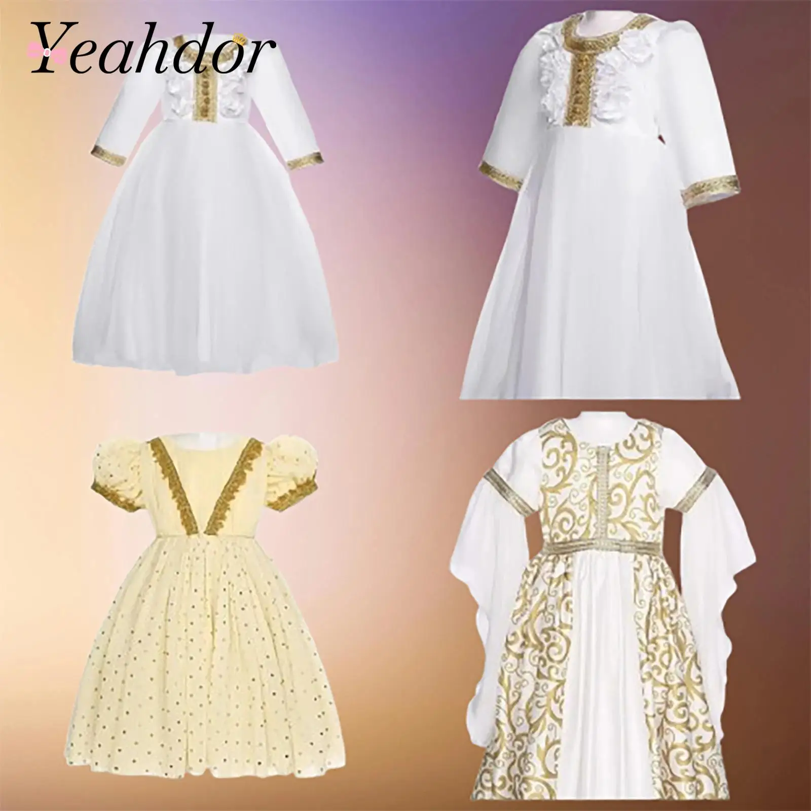 

Банкетное арабское мусульманское вечернее платье для маленьких девочек в Дубае, тематическое праздничное платье, элегантное вечернее платье с вышивкой для празднования