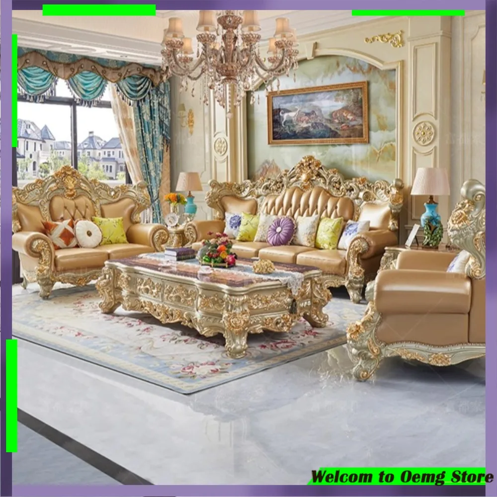 

Modern European Luxury Sectional Sofa Full Set For Living Room Stylish Home Decor Comfortable Furniture For Family Gatherings