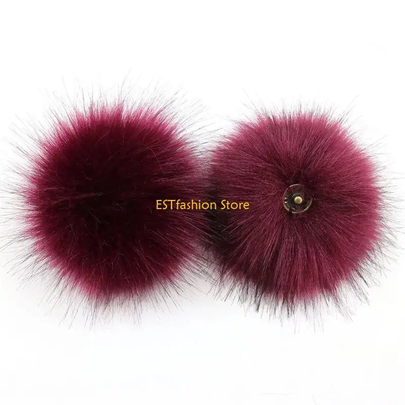 Y5GC Artificial Ball Color with Removable Brooch Pins Buckle for Hats Shoes Handbag Clothes Decoration