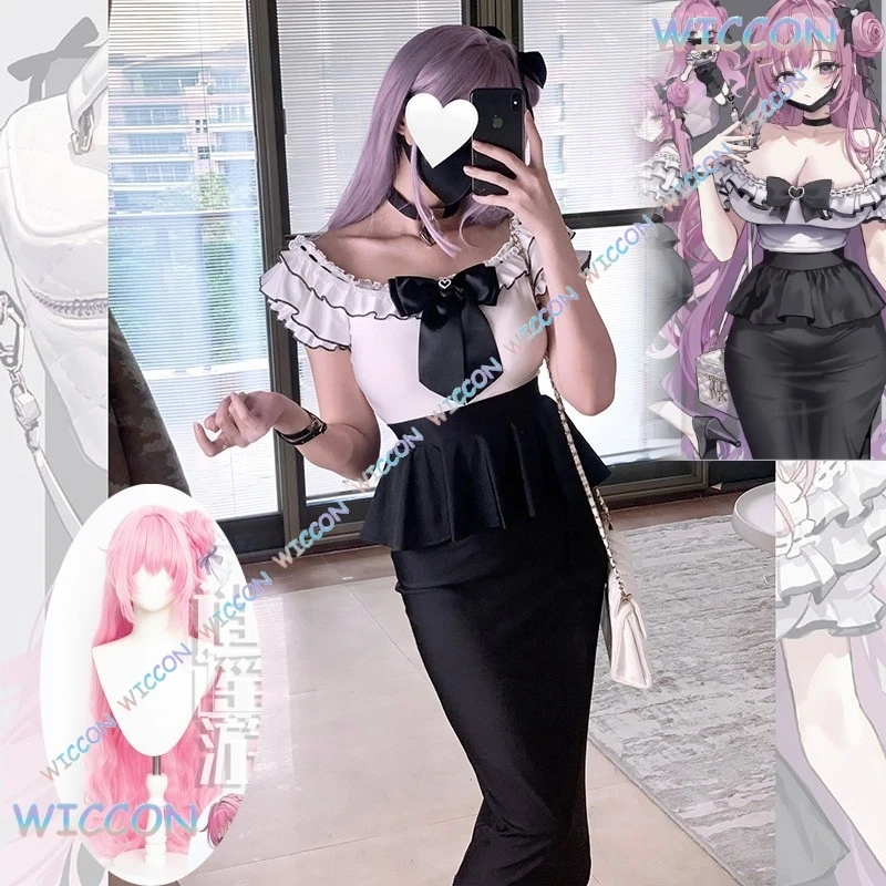 

[PandaCos]Jirai kei Lolita JK Комплект юбки Kawii Блузка Тонкое облегающее платье Юбка Женская японская Dorothy Косплей Doujin Сексуальные женщины Cl