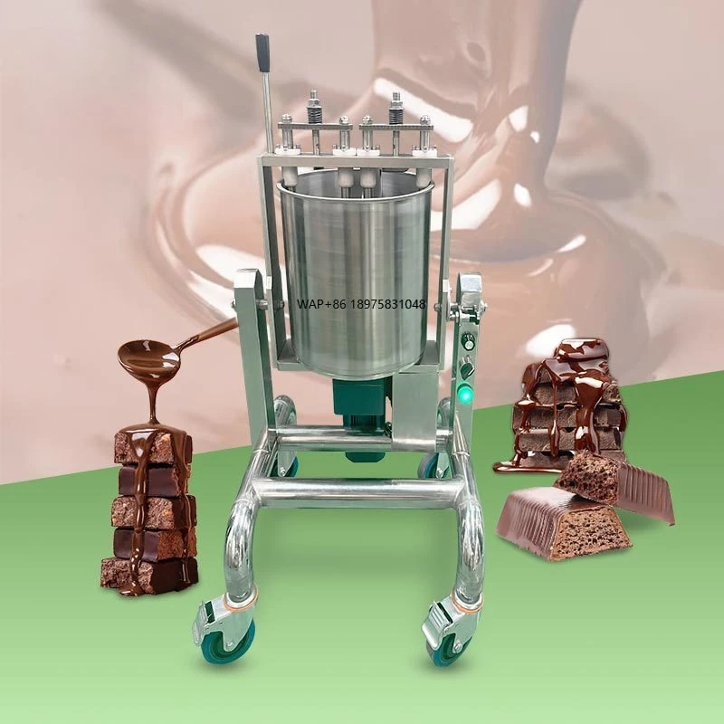 Máquina de Fundir Grasa de Chocolate de Pequeña Capacidad con Molino de Piedra para Procesamiento de Cacao y Tanque de Retención de Temperatura, Precio Inmejorable