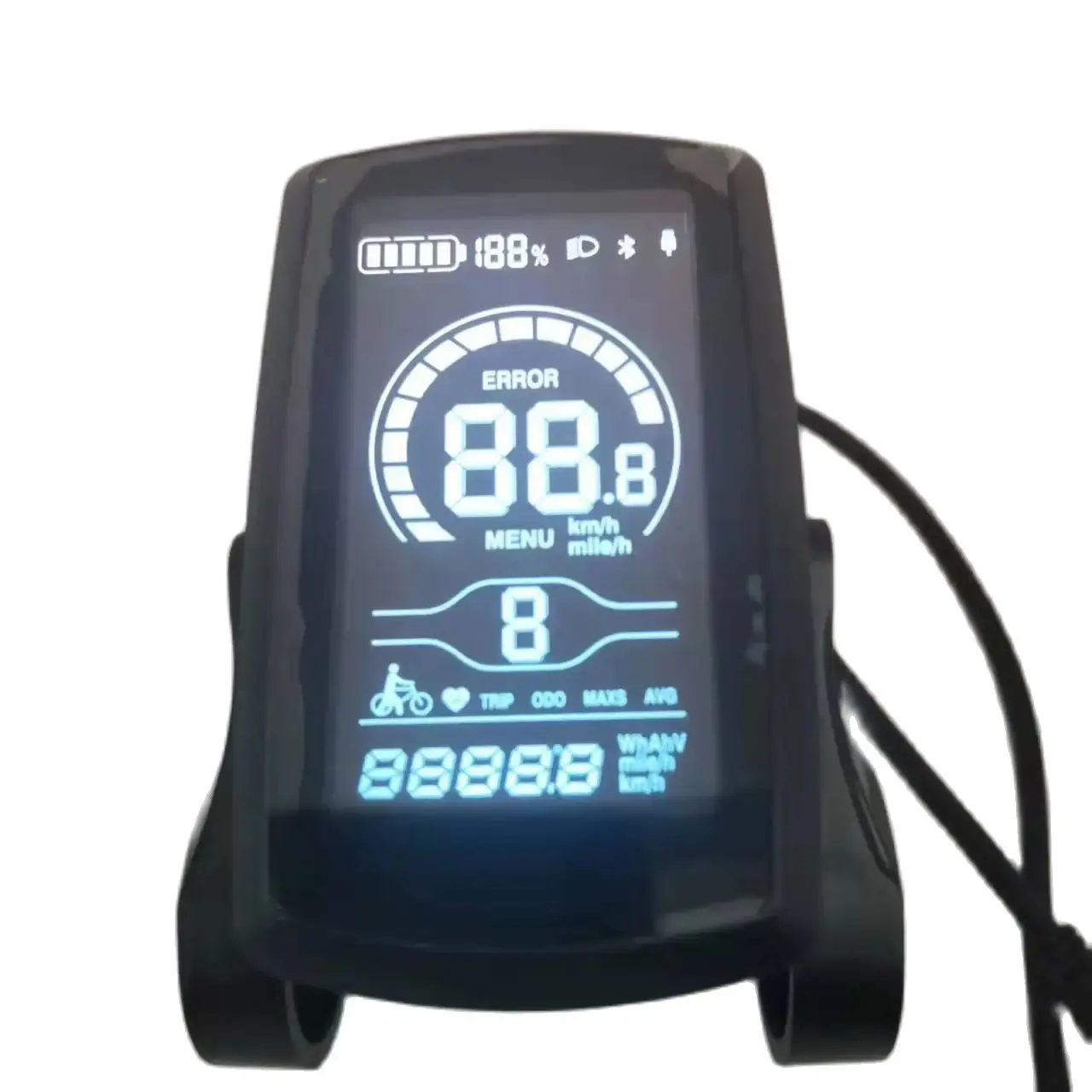 Yolin YL-80C LCD Display ENGWE Electric Bike Instrument Monitor e-Bike Speeder Replacement Parts Panel Bafang Conversion Kits