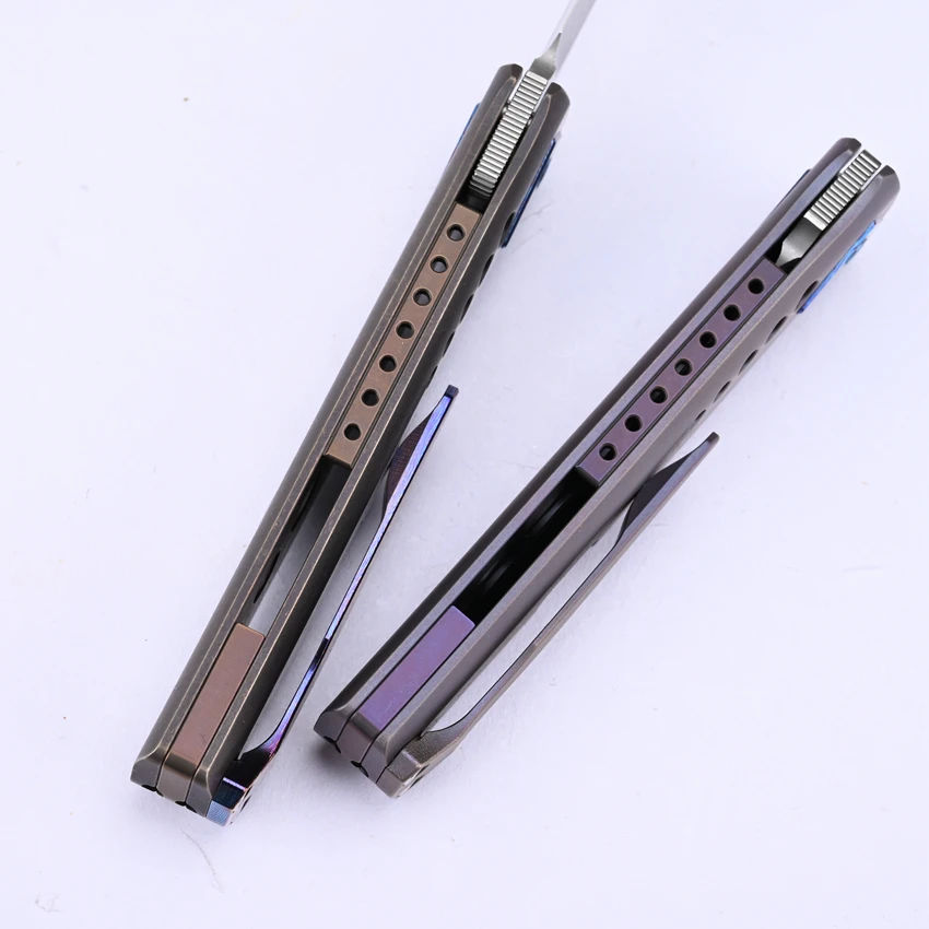 LiBingEDC Jingke Klappmesser – M390 Stahlklinge und Titangriff, taktisches EDC-Taschenmesser für Outdoor-Survival-Werkzeuge