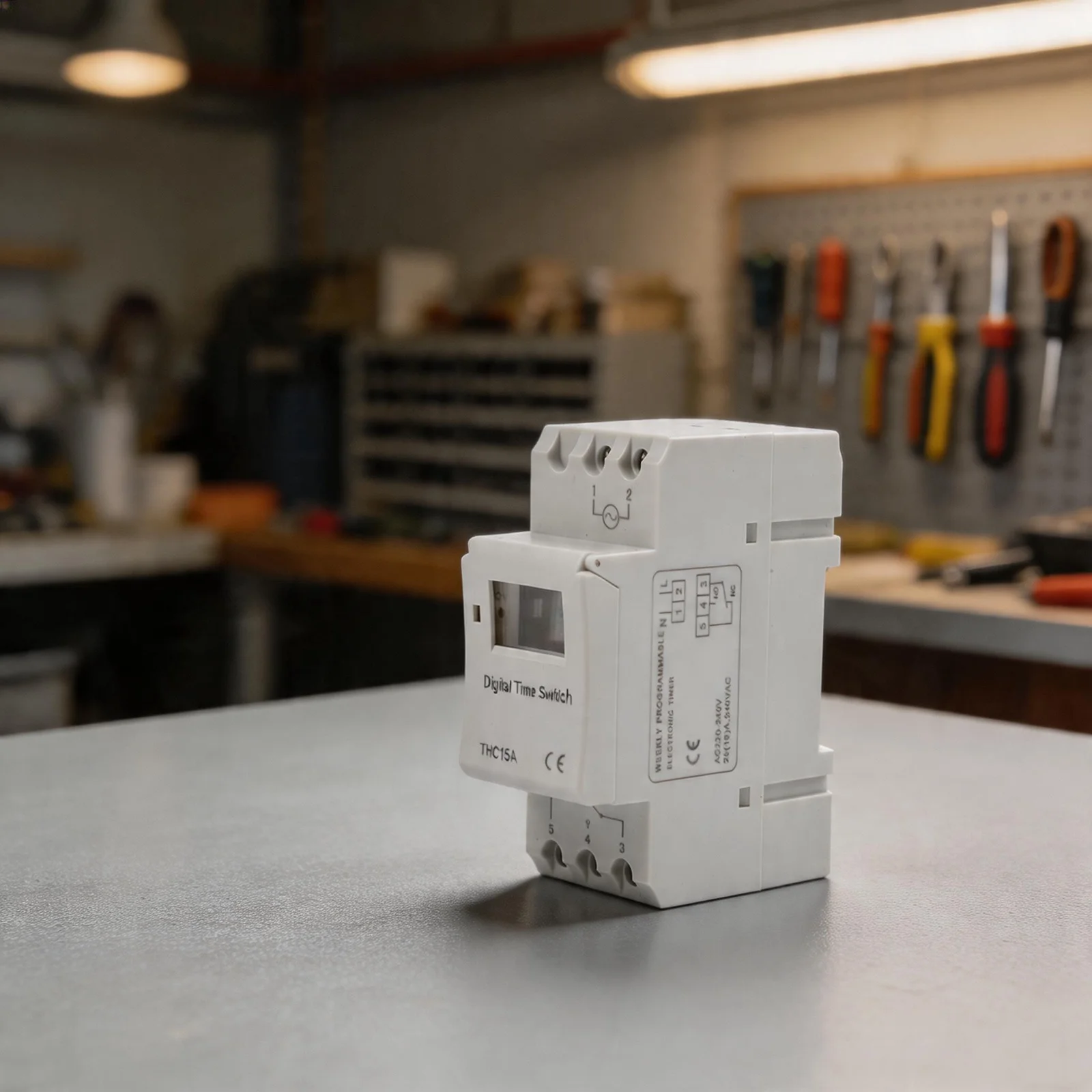 16 Program Timer Switch AHC15A for Weekly Automated Electrical Device Control Featuring Responsive Capacitive Rubber Buttons