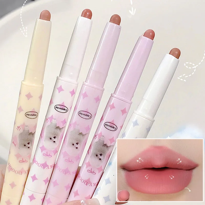 Double-ended Matte Lip Liner Lipstick Pen Lasting Waterproof Non-stick Cup Smooth Soft Velvet Lipliner Pencil Makeup Cosmetics