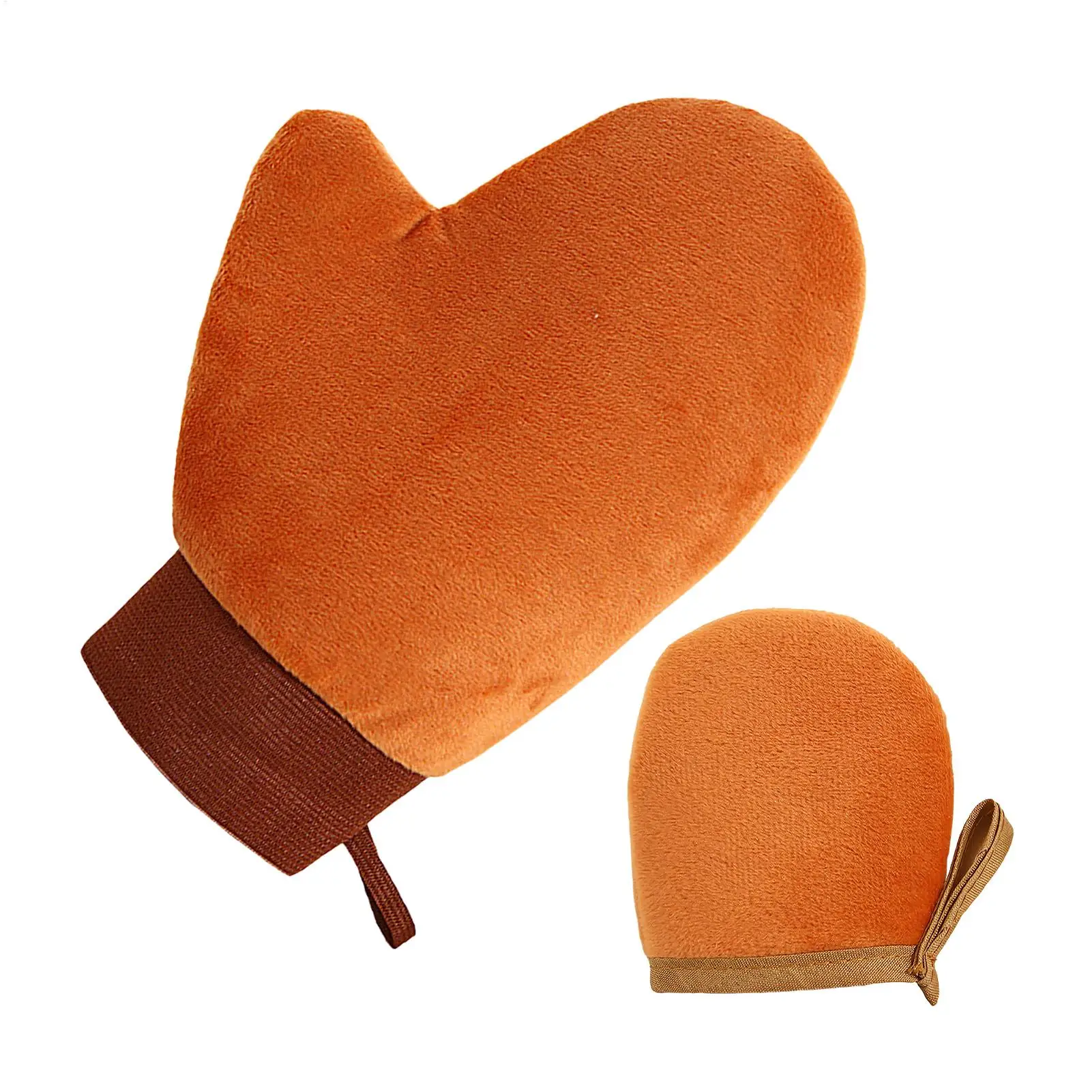 1PC Body Lotion Glove Self-Tanning Mitt Double-Sided Prevents Sticky Hands Applicator Quick Dry Flocking Glove Makeup Applicator