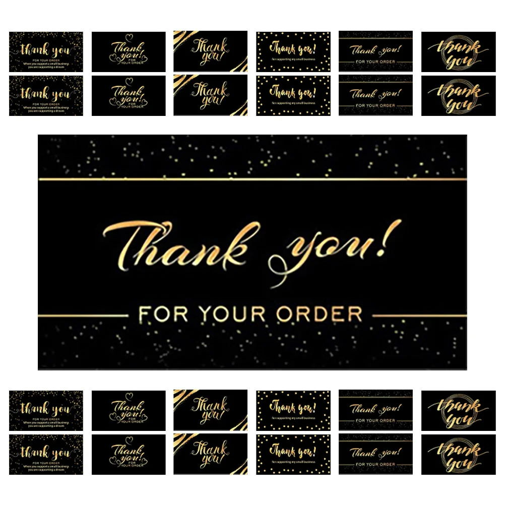 300 Pcs Thank You Card Cards for Your Order Small Business Mini Shower with Envelope