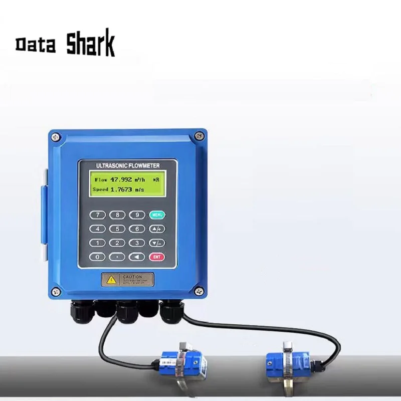 

Non contact ultrasonic flow meter for DN50 to DN700 or DN300 to DN6000 wall mounted cheap clamp on ultrasonic flow meter