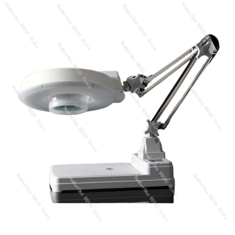 Desktop Magnifying Glass, High-Definition Reading, Mobile Phone Repair Tool, LED Folding Handheld 20x Lens for Portable Use