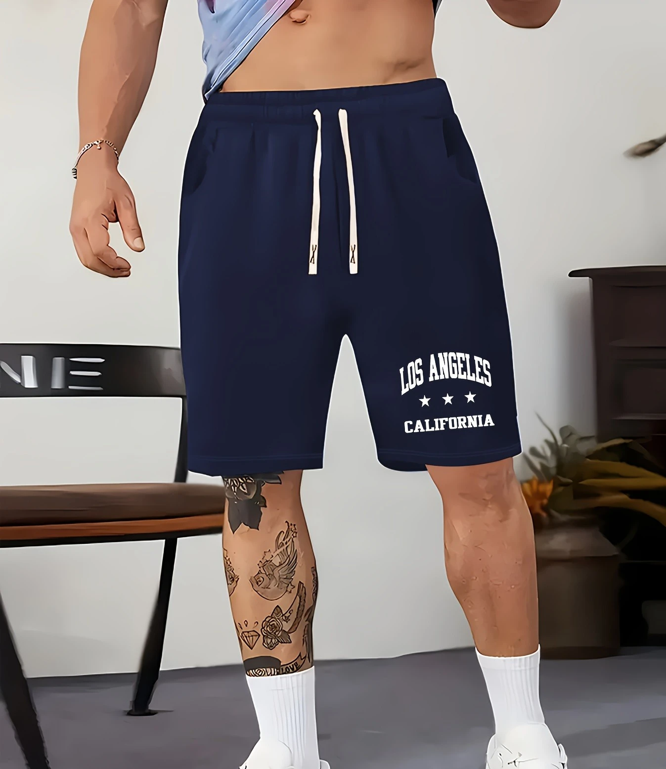 

Summer Hot Selling Fashionable Printed Shorts, Drawstring Casual Summer Shorts for Men