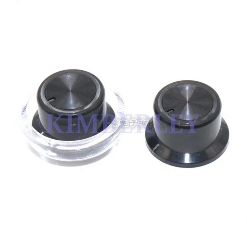 2 Piece 25MM Light Guide Knob Cap Volume Potentiometer Knob Cap Volume Adjustment Knob Cap Two-piece Torx Shaft