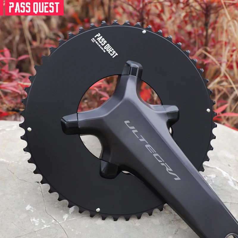 

PASS QUEST 110BCD 2X 4-болтовые звездочки для Shimano R9200/R8100/R7100 56-42T 53-39T 52-36T 50-34T звездочки для цепи 11S 12S