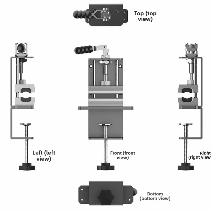 Golf Club Metal Vise Clamp, Universal Golf Shaft Fixing Fixture, Golf Grip Removal & Repair Workshop Tool