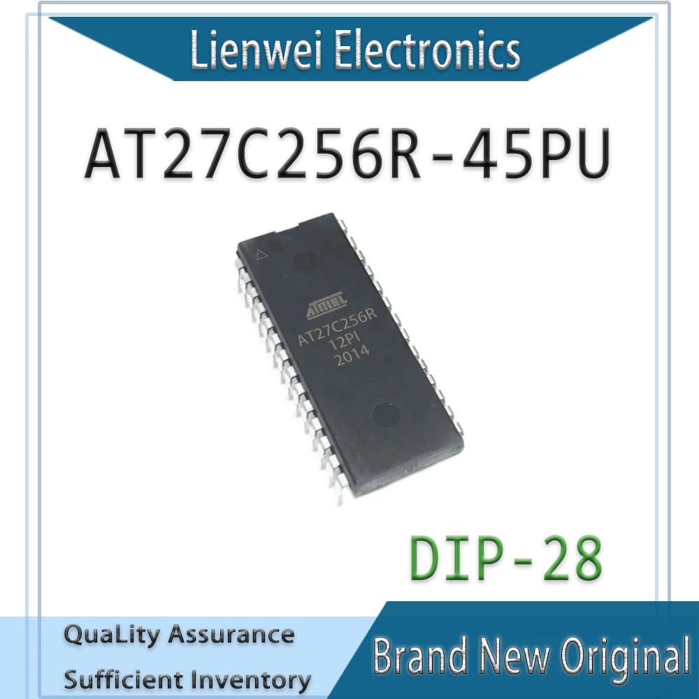 

100% New AT27C256R AT27C256R-45PU AT27C256 IC Chipset DIP-28