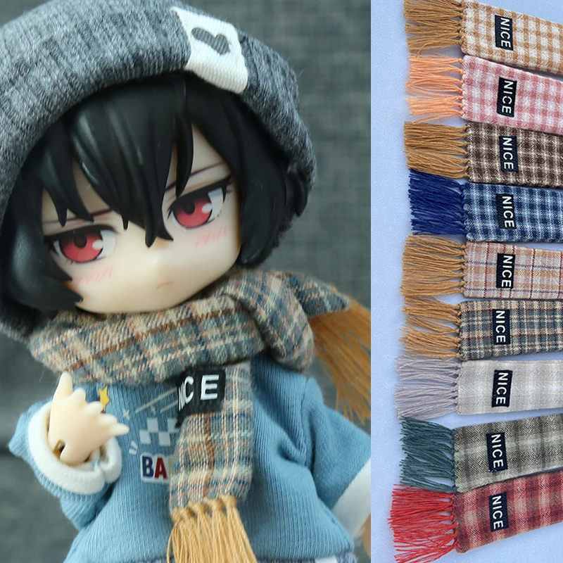 Ob11 Nice Tassels Plaid Scarf Unisex Autumn and Winter Accessories for  Obitsu11,molly, P9, Gsc, Ymy, 1/12bjd Dolls Accessories