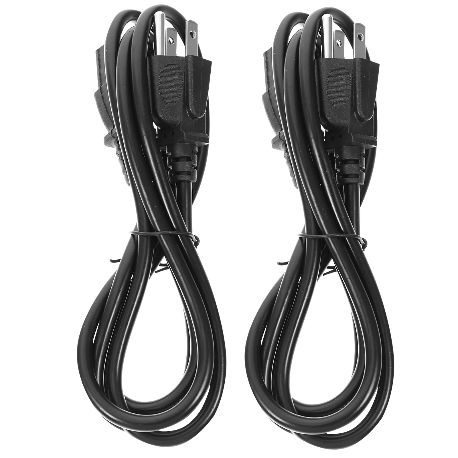 

2pcs Power Cord Adapter Replacement for Monitor Computer Cables Universal Prong Power Cord for Laptop Projector