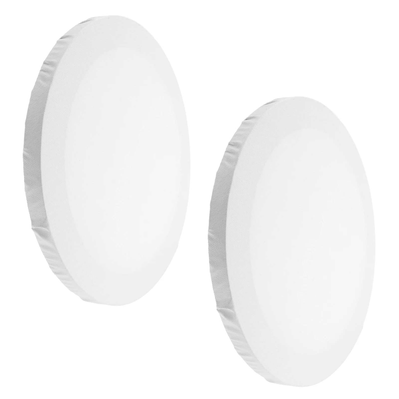 

2 Pcs Round Oil Painting Frame Durable Canvas Board Acrylic Paint Mini Easel Set Stretched Cloth Circle White Boards for Artists