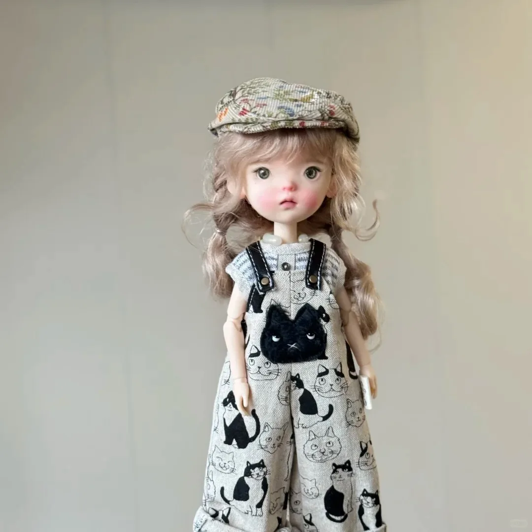 Neue BJD SD-Puppe 1/6 Landoudou, hübsches Mädchen, 26 cm groß, skulpturierte Puppen auf Lager, Make-up, kostenloser Versand