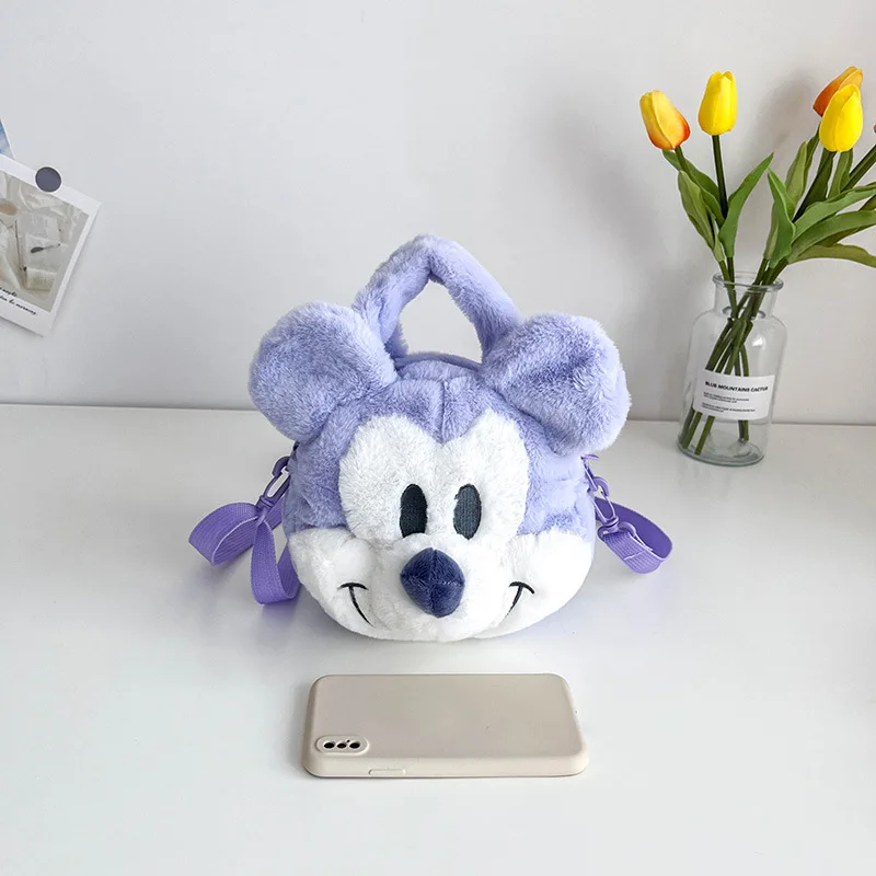 ميكي أفخم حقائب الكتف عروسة كارتون حقيبة Kawaii حقيبة كروسبودي المحمولة في الهواء الطلق حقائب الظهر هدية الكريسماس للبنين بنات