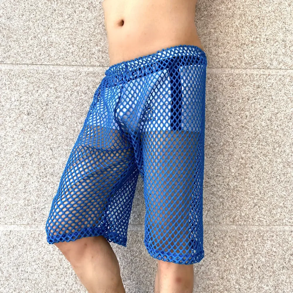 

Summer Hot Selling Hollow Out Shorts Men Sexy Shorts Beach Breathable Casual Gym Short Pants Streetwear Versatile Sweatpants