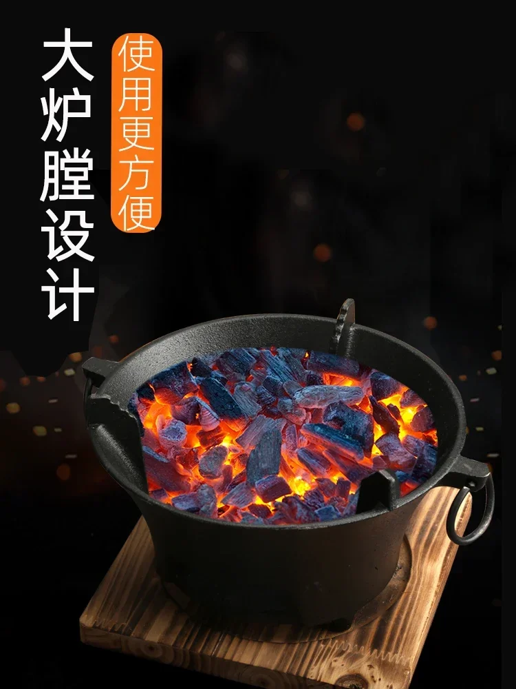 Hot sales  Barbecue oven Cast iron charcoal stove Barbecue oven domestic charcoal stove  stove heating oven cooking