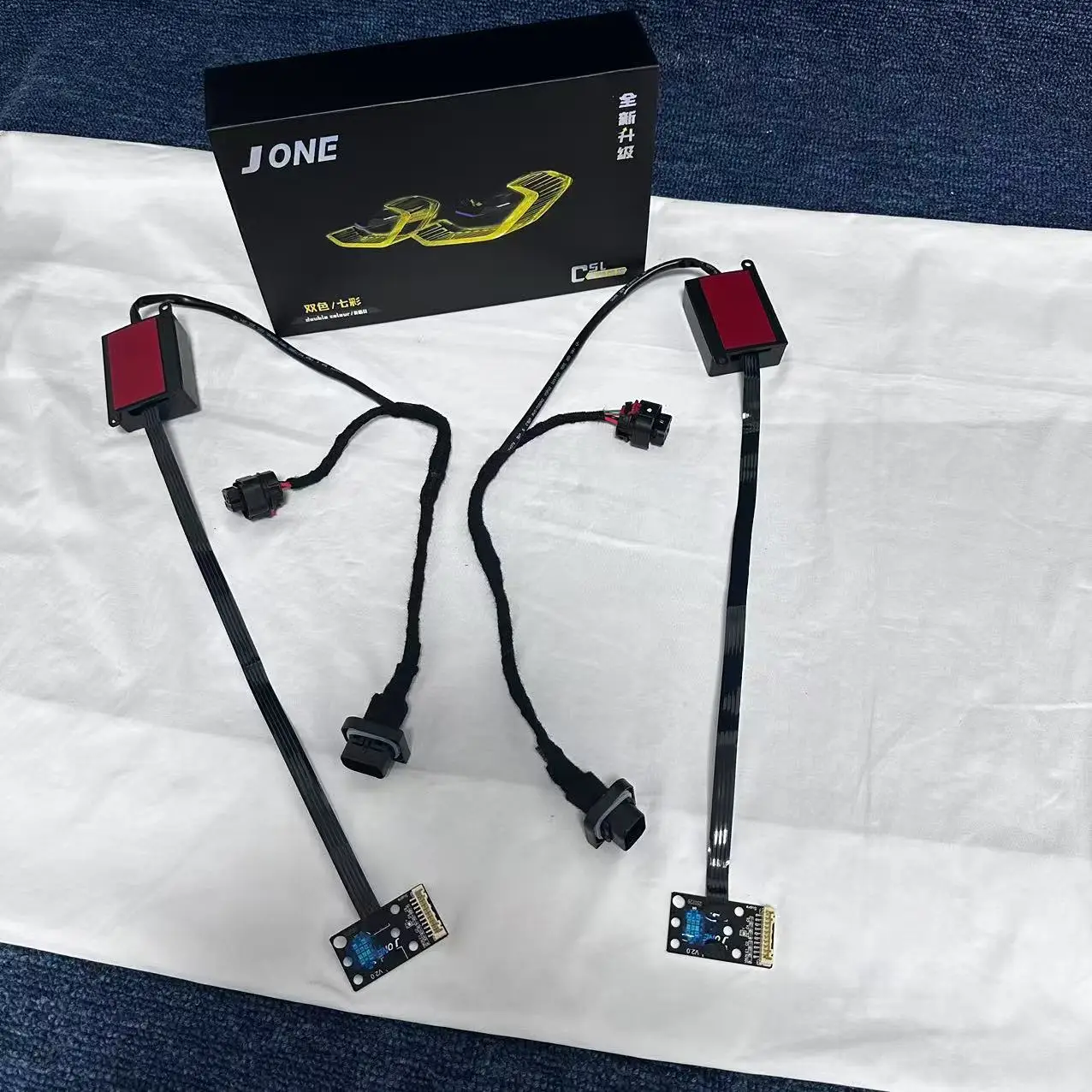 For Toyota GR Supra A90 A91 CSL Yellow White Dual Color DRL Dual Color Daytime Running Light LED Panel Red, Blue, Lemon, Amber